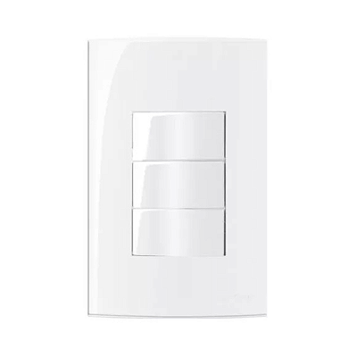 Interruptor Triplo Paralelo Branco 4x2 10a Sleek Margirius