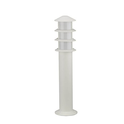 Poste Balizador Oriental Externo 55cm Branco Fosco IP54 Alumínio Germany