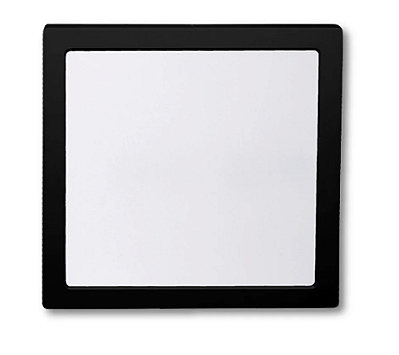 Painel Led 18W Plafon Sobrepor Preto Quadrado Bivolt Blumenau