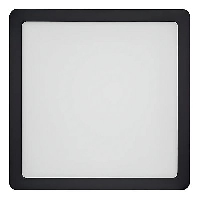 Painel de Led Quadrado 24W Play Sobrepor Preto Bivolt Blumenau