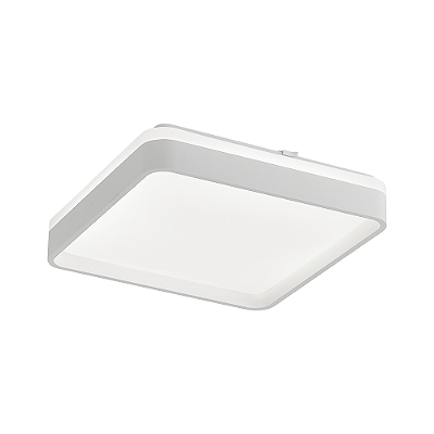 Plafon LED Duetto 18W Cor Luz Ajustável 280cm Branco Blumenau Iluminação Bivolt