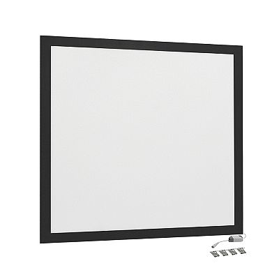 Painel de Led 40W 62x62cm Quadrado Embutir Modular Preto Bivolt Blumenau