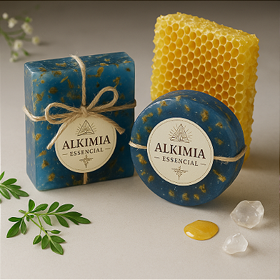 Sabonete Energético Anil & Mel Balance Ativado com Radiestesia e Reiki Equilíbrio Espiritual