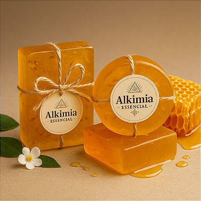 Sabonete Energético Sweet Mel – Ativado com Radiestesia e Reiki para Hidratação, Nutrição, Maciez e Doçura