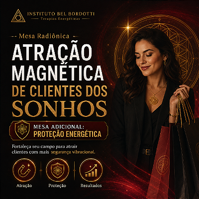 Mesa Radiônica Atração Magnética de Clientes dos Sonhos Versão 2.0 + Proteção