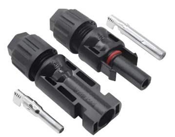 CONECTOR SOLAR MACHO/FEMEA PADRÃO MC4