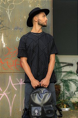 Camisa PATCHWORK preta
