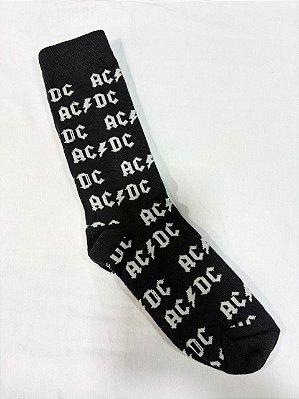 Meia AC/DC branco