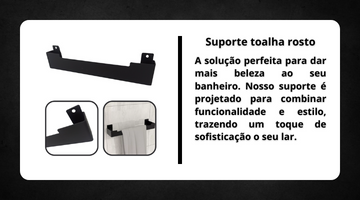 Suporte Toalha Rosto