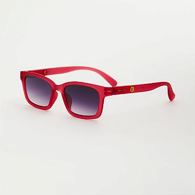 ÓCULOS DE SOL TRITON EYEWEAR QUADRADO ACETATO CEREJA