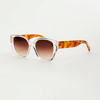 ÓCULOS DE SOL TRITON EYEWEAR QUADRADO ACETATO TRANSPARENTE