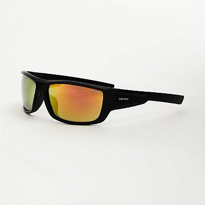 ÓCULOS DE SOL TRITON EYEWEAR POLARIZADO MÁSCARA ACETATO PRETO