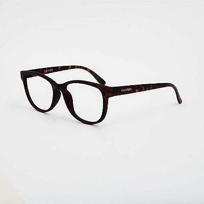 ÓCULOS DE GRAU TRITON EYEWEAR REDONDO ACETATO MARROM TARTARUGA