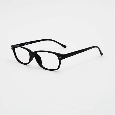 ÓCULOS DE GRAU TRITON EYEWEAR RETANGULAR ACETATO PRETO