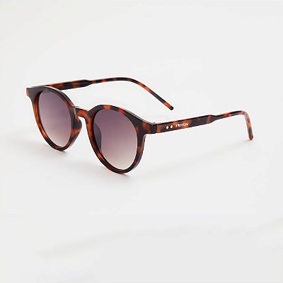 ÓCULOS DE SOL TRITON EYEWEAR REDONDO ACETATO TARTARUGA