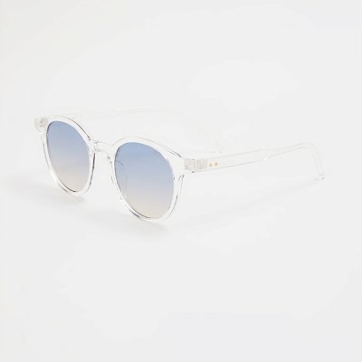 ÓCULOS DE SOL TRITON EYEWEAR REDONDO ACETATO TRANSPARENTE