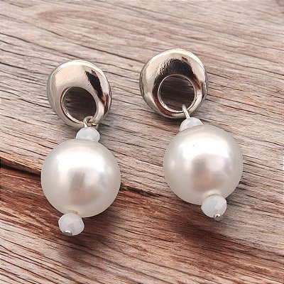 Brinco Pendulo Pérola