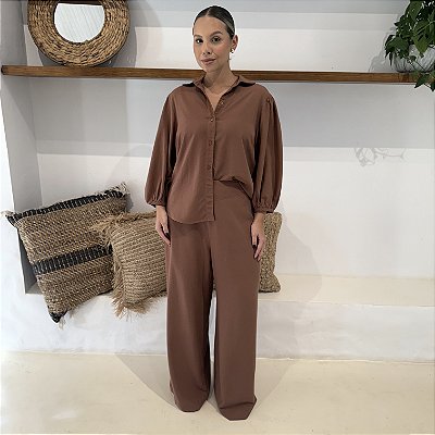 CALÇA PANTALONA MARROM