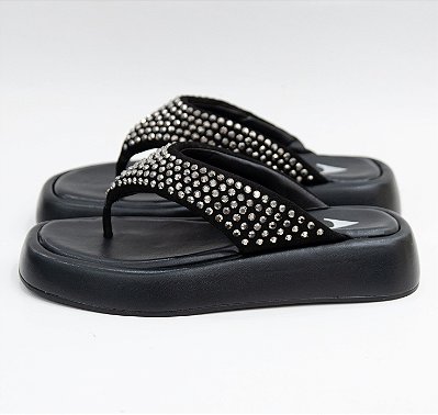 CHINELO PLATAFORMA COURO BRILHO
