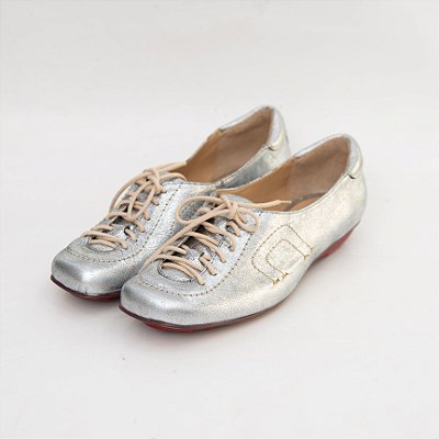 TENIS COURO METALIZADO