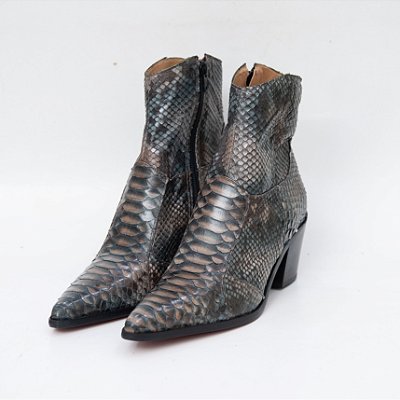 BOTA COURO PYTHON