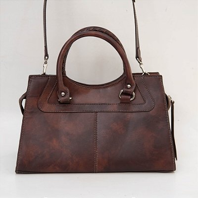 BOLSA COURO ESTONADA