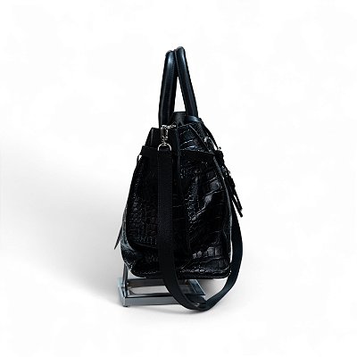 BOLSA COURO CROCO