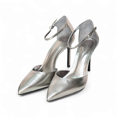 SCARPIN COURO METALIZADO