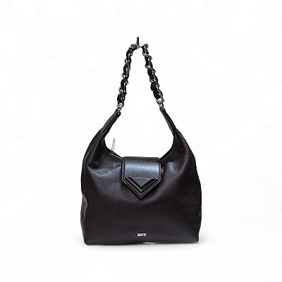 BOLSA COURO ALÇA CORRENTE