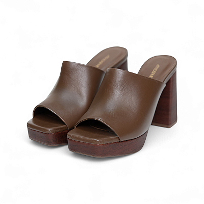 MULE COURO LISO