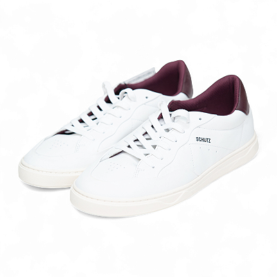TENIS COURO LISO BICOLOR