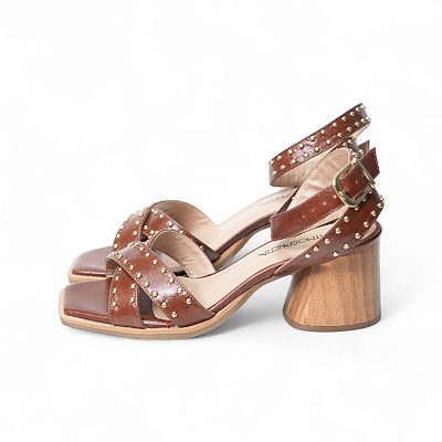SANDALIA COURO TRANSFER