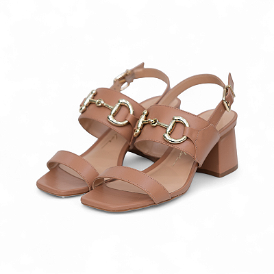 SANDALIA COURO LISO