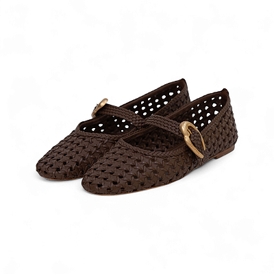 SAPATILHA COURO TRESSE