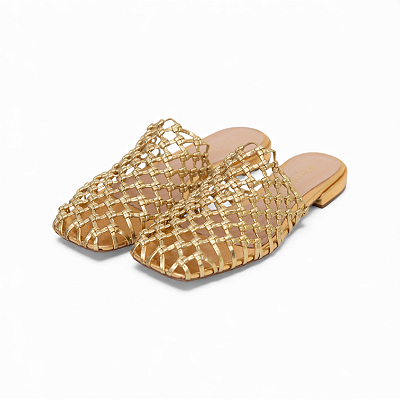 MULE COURO TRESSE FERRUCCI