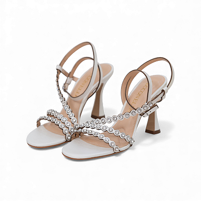 SANDALIA COURO BRILHO