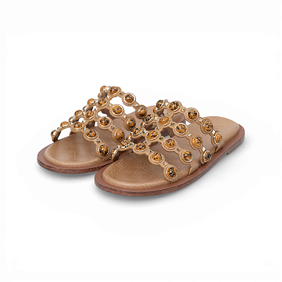 RASTEIRA COURO PEDRARIA