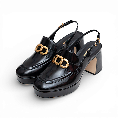 SANDALIA COURO LARROUDE