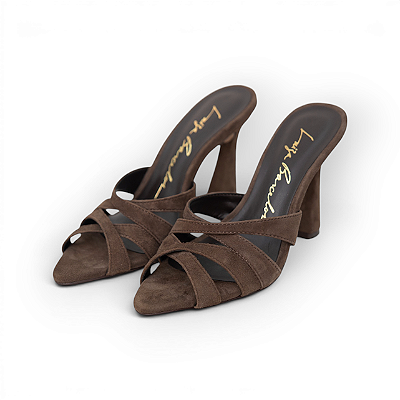 MULE COURO LUIZA BARCELOS