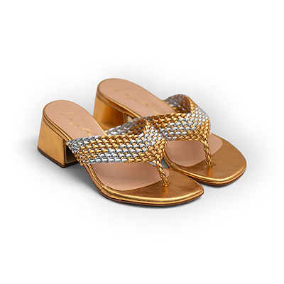 MULE COURO LUIZA BARCELOS