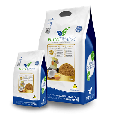 RAÇÃO CALOPSITA E AGAPORNIS NATURAL 5KG NUTRIBIÓTICA