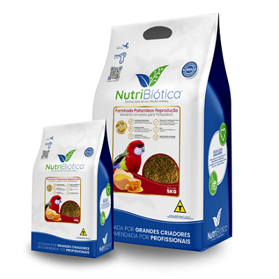 FARINHADA PSITACÍDEOS REPRODUÇÃO SUPER PREMIUM NUTRIBIÓTICA 5KG