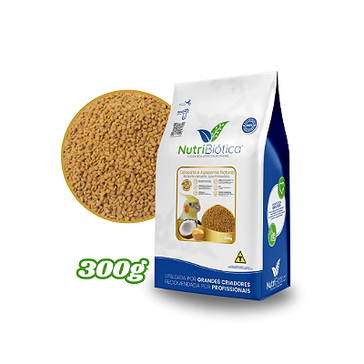 RAÇÃO CALOPSITA E AGAPORNIS NATURAL 300GR NUTRIBIÓTICA