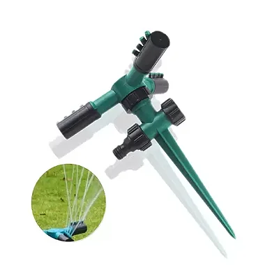 IIrrigador Giratório Aspersor Jato Jardim Gramado Horta Canteiro Com 3 Jatos (D