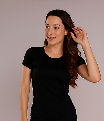 T-shirt dry Preta