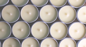 com cera vegetal de coco