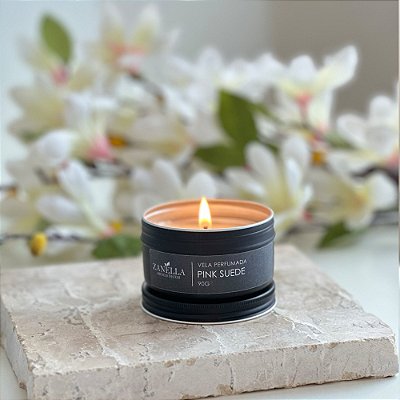 Vela Aromática 90g Pink Suede