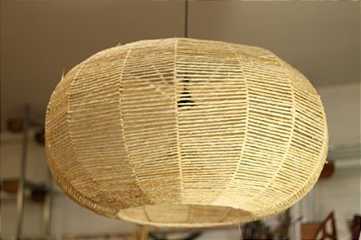 LUMINARIA ARAMADA EM PALHA (tamanho 80 x 45 cm)