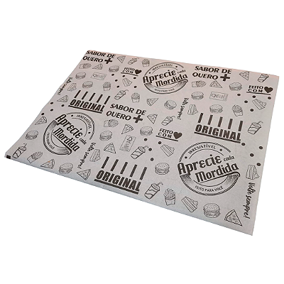 Lâmina Barreira de Gordura Estampada 30x40cm - Kit 200 Folhas