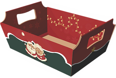 Caixa de Natal Aberta Modelo Mini AXP